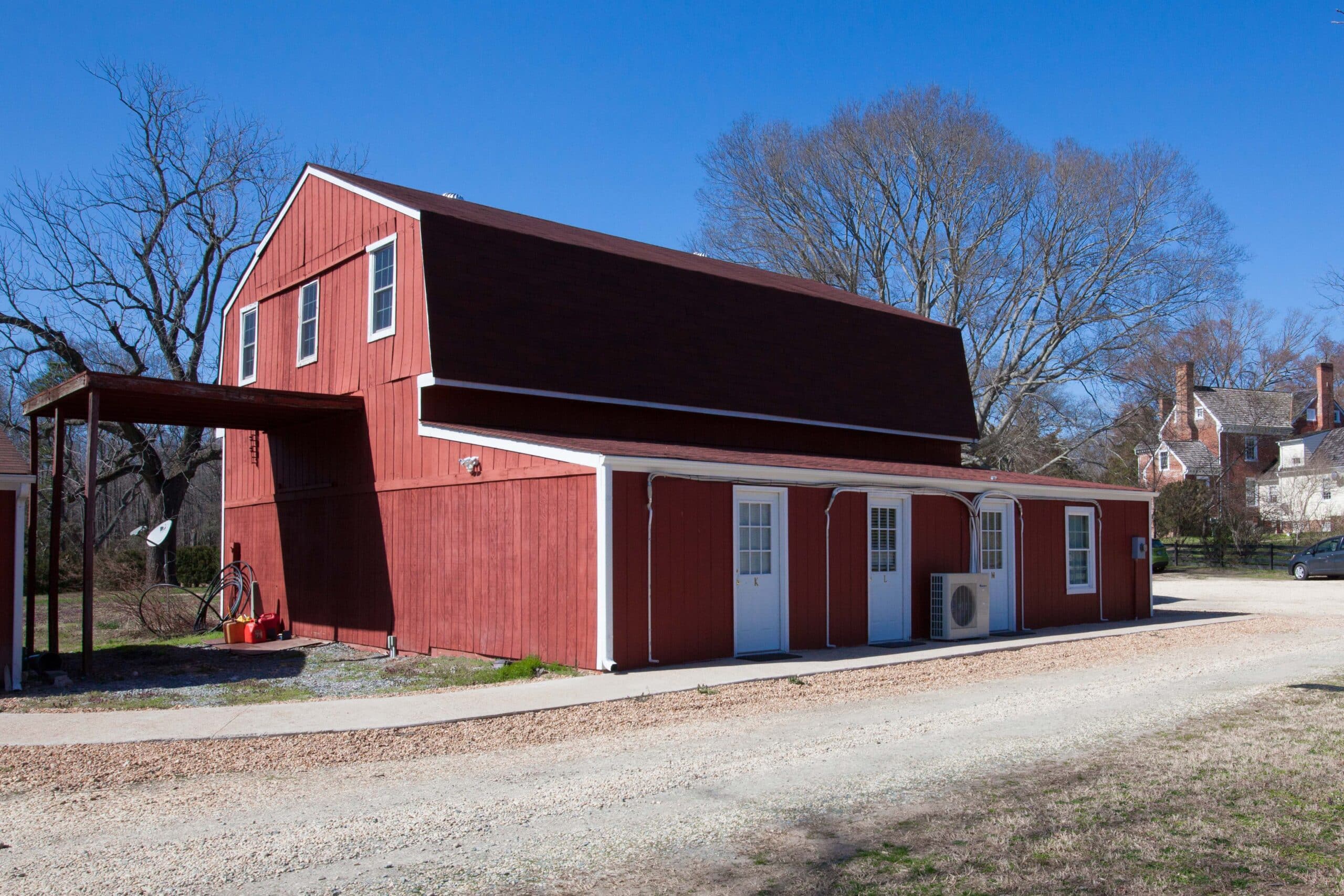 Barn Therapy Rooms and Gym Exterior